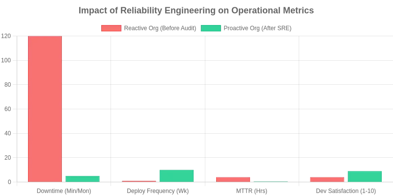 Impact of Reliability Engineering on Operational Metrics